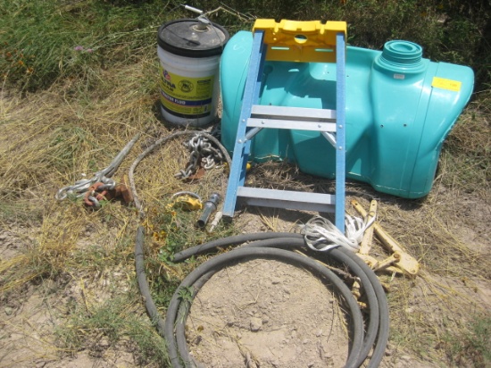 Oil Tank Binders Hose and Small Damaged Ladder