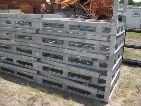 Galvanized Stackable heavy metal racks 44"x114"x56" tall