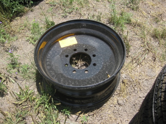 17.5 Solid Black 17.5x6.75x8x6.5 New Rim