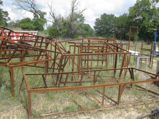 Lot Large selection of angle iron baskets