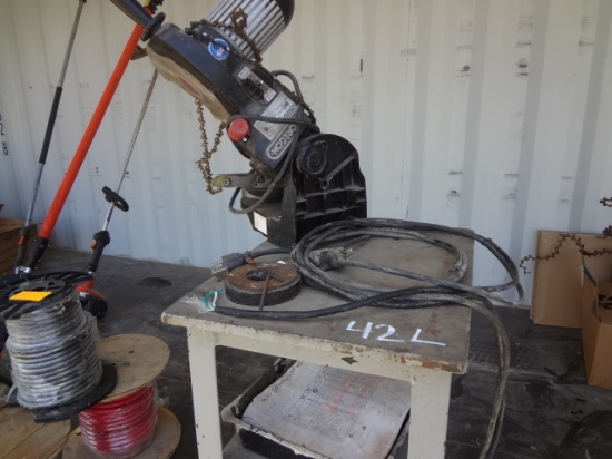 Orgon Chain Saw Sharpener and stand