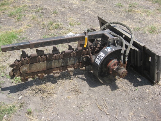 Power House Trencher Side to Side Adjustable Skid Steer Attachment