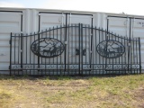 Double Iron Gate with Deer Scene 20'