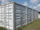 40' Shipping Container with four side doors and one end door New One Shipper