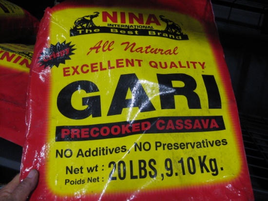 (10) 20lb  Bags Mina Gari Precooked Cassava