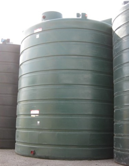 10,000 Gallon Model TLV10000DG Dark Green Above Ground Flat Bottom Tank