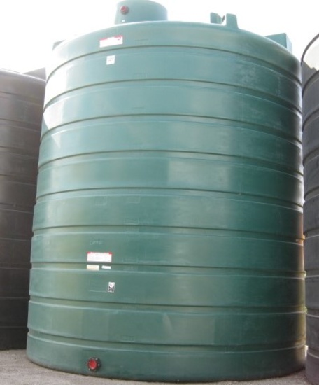 10,000 Gallon Model TLV10000DG Dark Green Above Ground Flat Bottom Tank