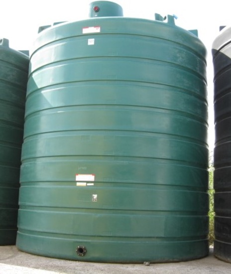 10,000 Gallon Model TLV10000DG Dark Green Above Ground Flat Bottom Tank