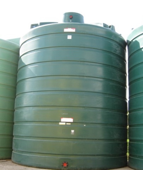 10,000 Gallon Model TLV10000DG Dark Green Above Ground Flat Bottom Tank