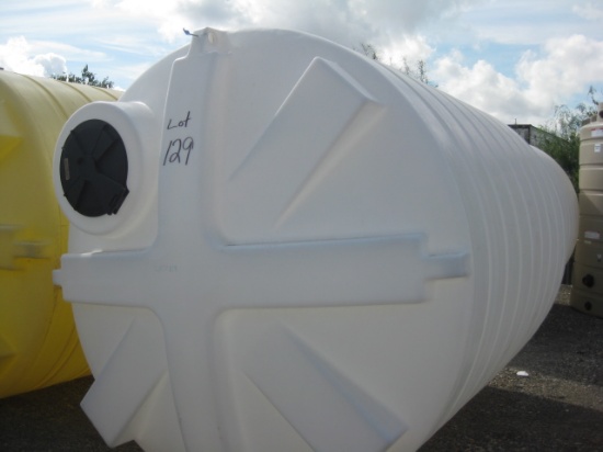 3000 Gallon Model THC03000WH White Cone Bottom Flat Bottom Tank