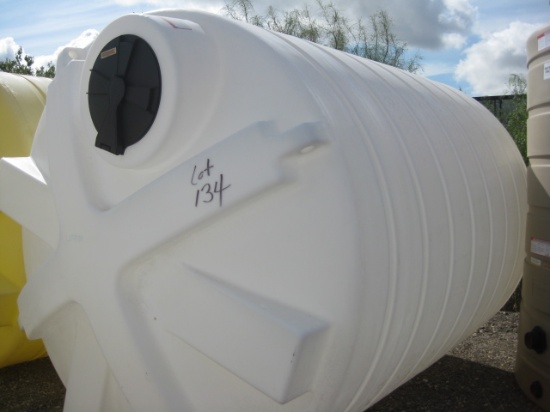3000 Gallon Model THC03000WH Cone Bottom White Flat Bottom Tank