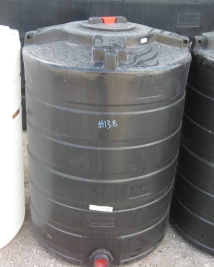 100 Gallon Black Flat Bottom Tank