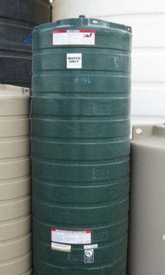 200 Gallon Model TLV00200 Dark Green Flat Bottom Tank