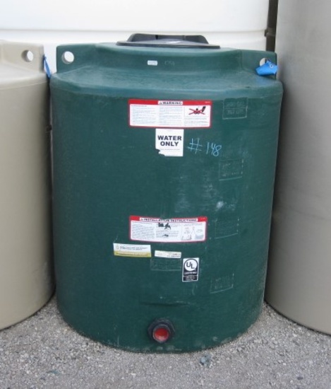 210 Gallon Model TLV00210 Dark Green Flat Bottom Tank