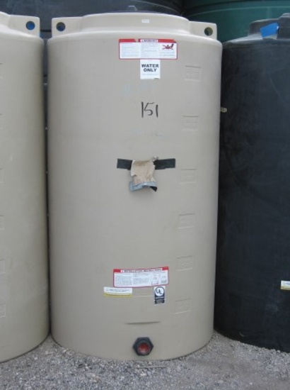 340 Gallon Model TLV00340 Beige Flat Bottom Tank