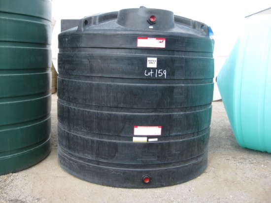 1550 Gallon Model TLV01550 Black Flat Bottom Tank