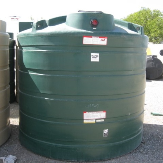 1550 Gallon Model TLV01550DG Dark Green Above Ground Flat Bottom Tank