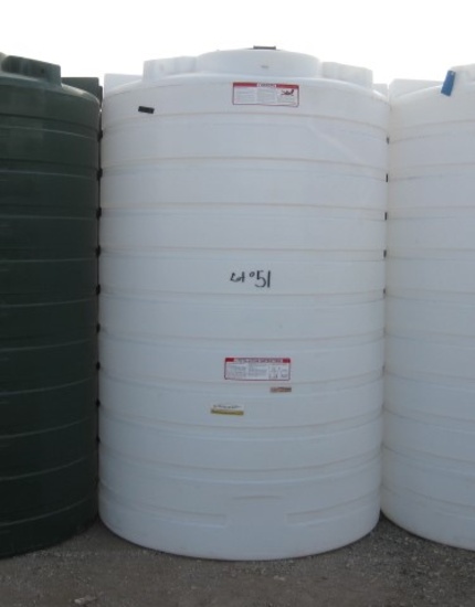 1100 Gallon Model THV01100WH White Above Ground Flat Bottom Tank