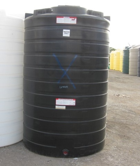 1100 Gallon Model TLV01100BK Black Above Ground Flat Bottom Tank