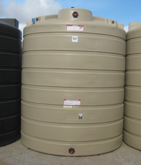 2500 Gallon Model TLV02500BG Beige Above Ground Flat Bottom Tank