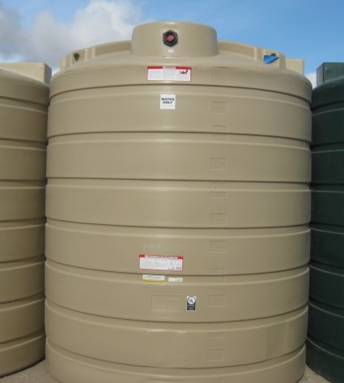 2500 Gallon Model TLV02500BG Beige Above Ground Flat Bottom Tank