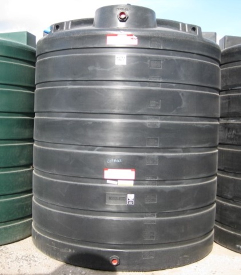 2500 Gallon Model TLV02500BK Black Above Ground Flat Bottom Tank