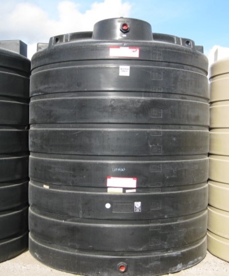 2500 Gallon Model TLV02500BK Black Above Ground Flat Bottom Tank