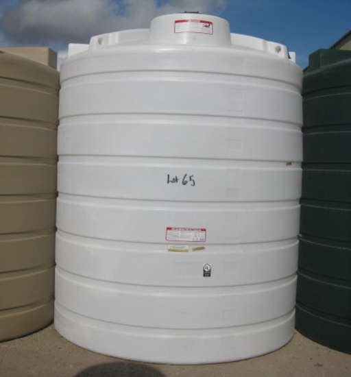 2500 Gallon Model THV02500WH White Above Ground Flat Bottom Tank