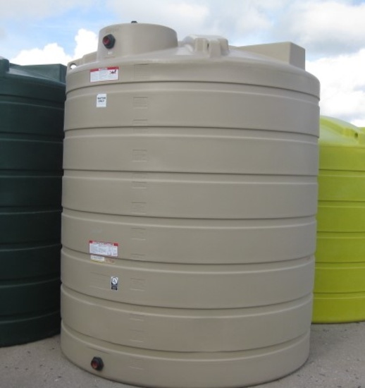2500 Gallon Model TLV02500BG Beige Above Ground Flat Bottom Tank