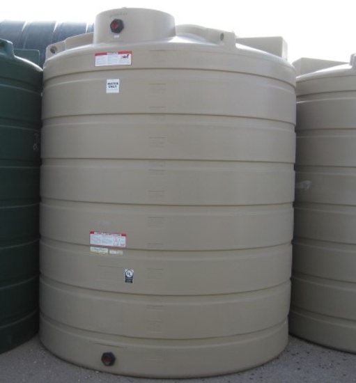 2500 Gallon Model TLV02500BG Beige Above Ground Flat Bottom Tank