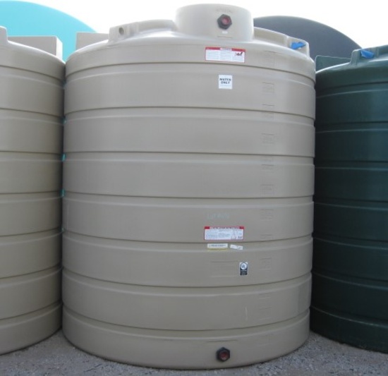 2500 Gallon Model TLV02500BG Beige Above Ground Flat Bottom Tank