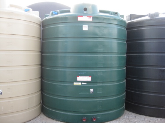 2500 Gallon Model TLV02500DG Dark Green Above Ground Flat Bottom Tank