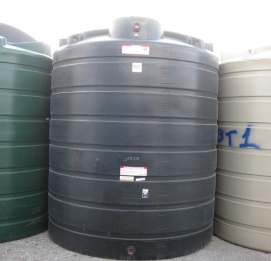 2500 Gallon Model TLV02500BK Black Above Ground Flat Bottom Tank