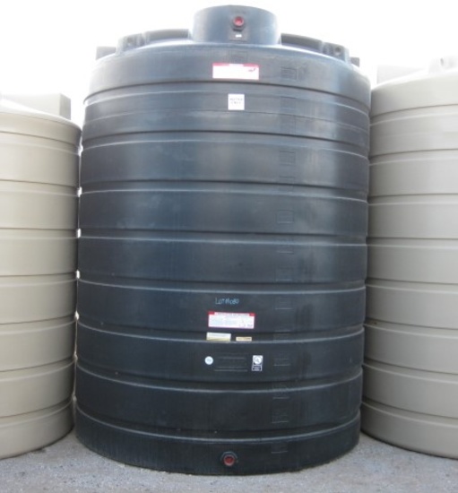 3000 Gallon Model TLV03000BK Black Above Ground Flat Bottom Tank