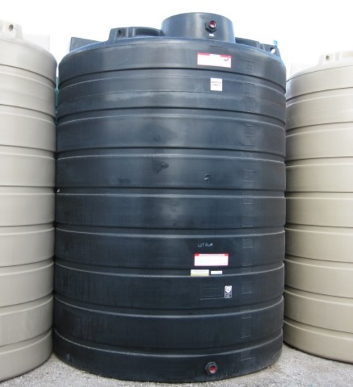 3000 Gallon Model TLV03000BK Black Above Ground Flat Bottom Tank