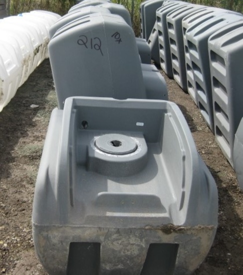 100 Gallon Gray Diesel Tanks Condition Unknown
