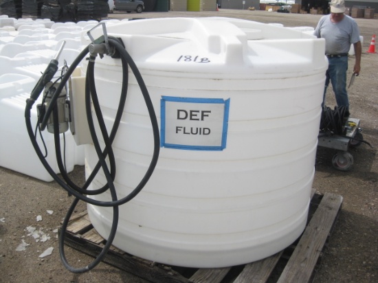500 Gallon DEF Tank with 110v pump unknown condition of DEF