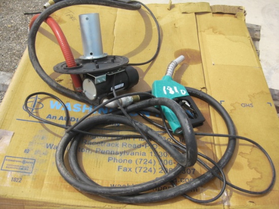 Diesel pump and hose unknown condition