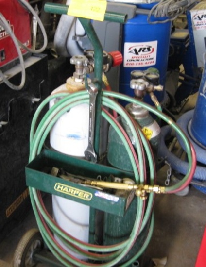 Oxygen and Acetylene Cutting torch and dolly