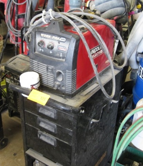 Lincoln Workpac 125 Mig Welder and Cart