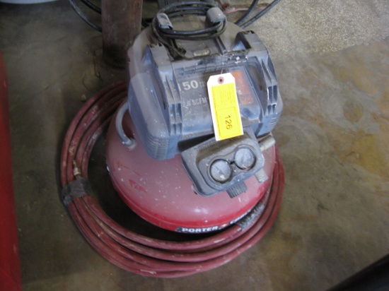Porter Cable Pan Cake Air Compressor 110v and hose