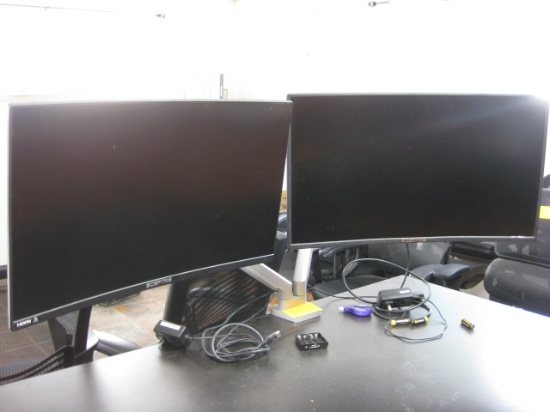Sceptre 27" Curved LCD Monitors and Desk Clamp Stand