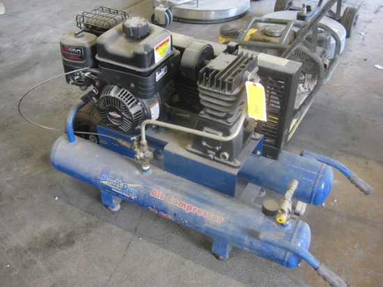 Power-Quip Twin Tank Portable Air Compressor B&S XR950 Gas