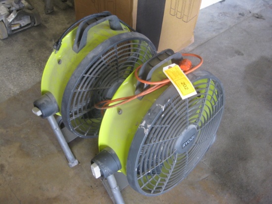 Ryobi 18" Fans 2x$