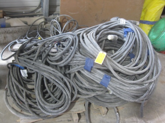 Large Selection of Large 220v Power Cords uncounted