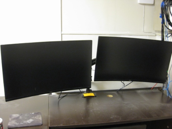 AOC 32" LCD Monitors and Desk Clamp Stand 2x$