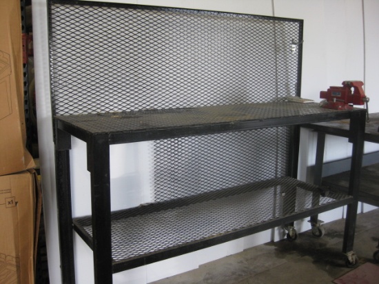 Black Steel worktable and Wilton Vise 2'x6'-4"