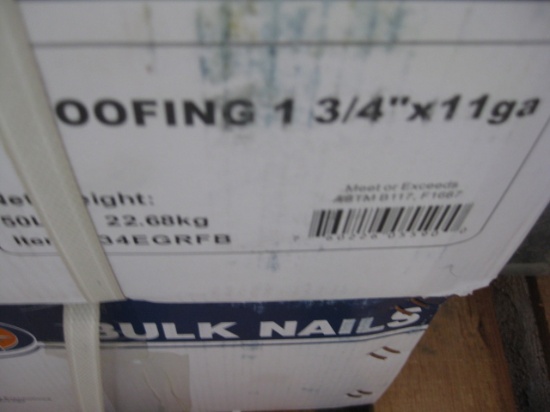 Boxes1-3/4" Roofing Nails 6x$