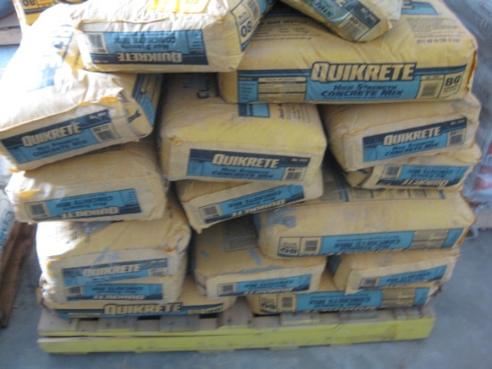 Bags Quikcrete Concrete 80lb Bags 36x$