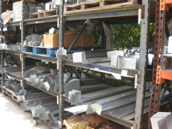 25 Shelves of Short Galvanized Flashing